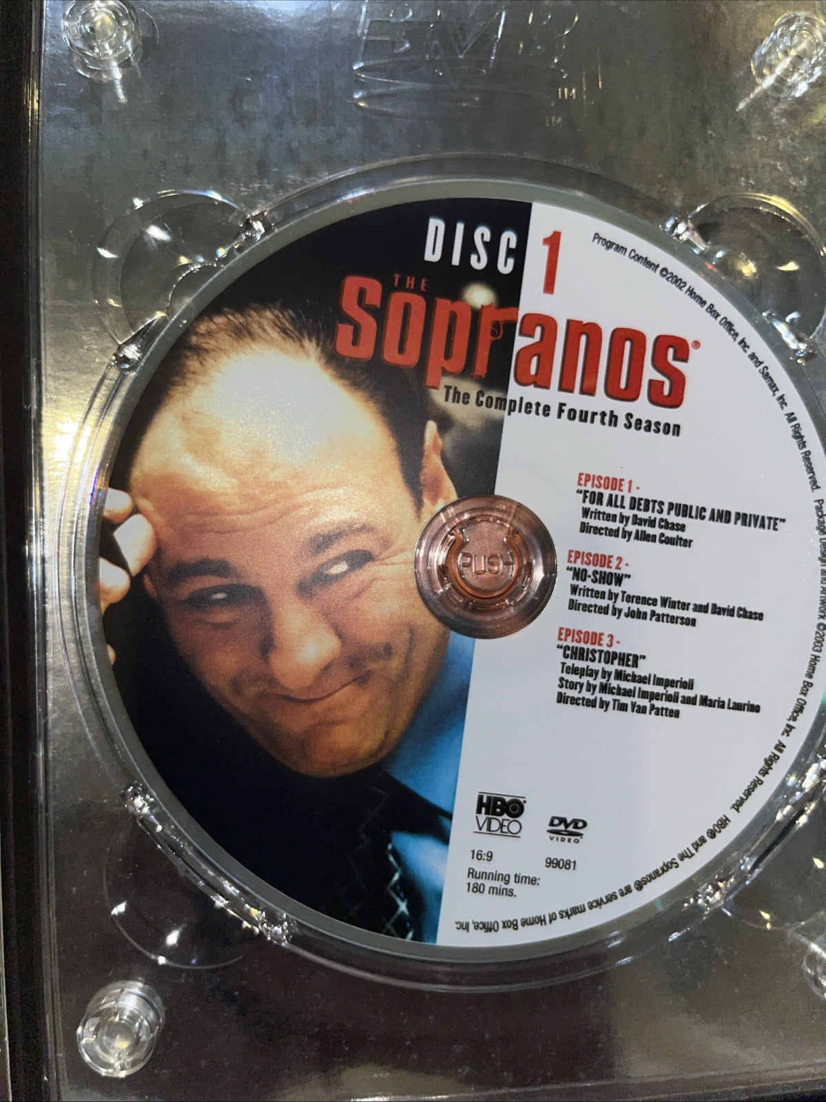 The Sopranos: the Complete Fourth Season (DVD, 2002) Tested.