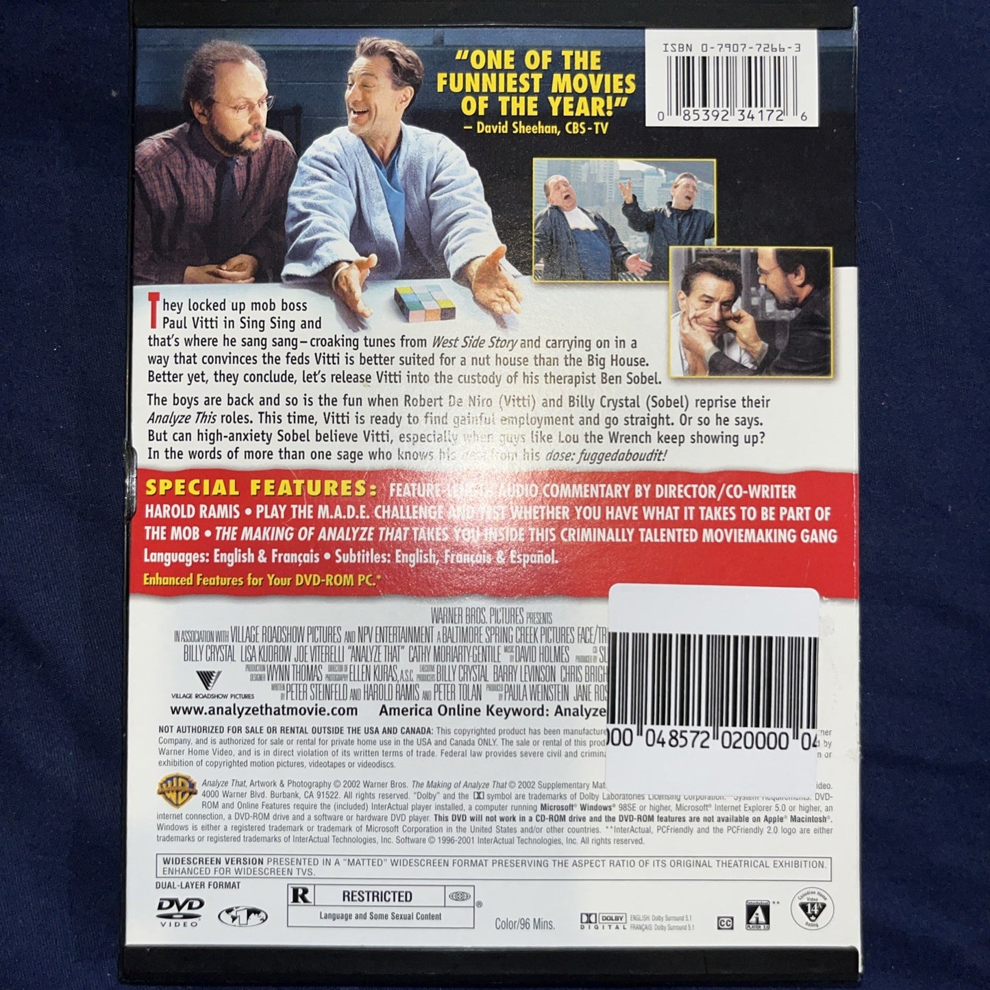 Analyze That (DVD, 2002)  Resealed. Tested