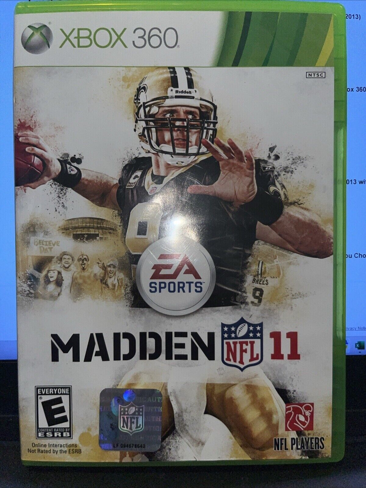 Madden NFL 11 - Microsoft Xbox 360 - tested. new case.