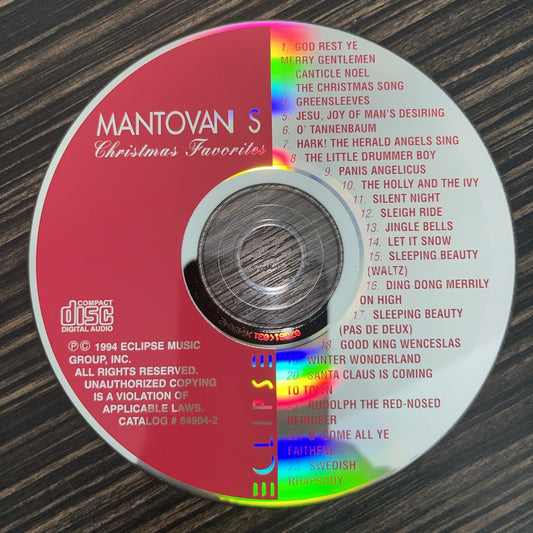 Manitoban S Christmas Favorites (CD) Disc Only