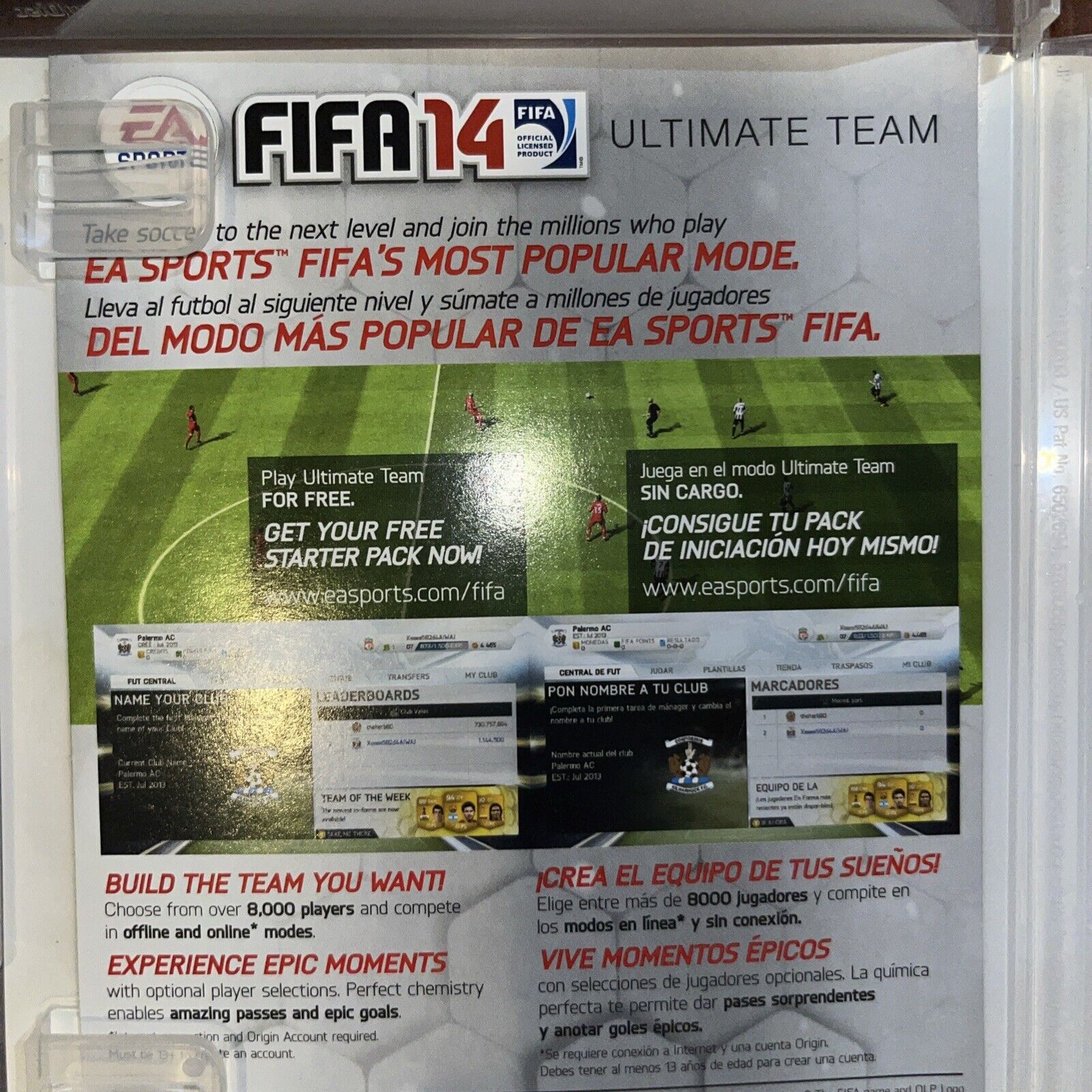 Fifa Soccer 14 - Sony PlayStation 3 CIB. Tested. New Case. Resealed.