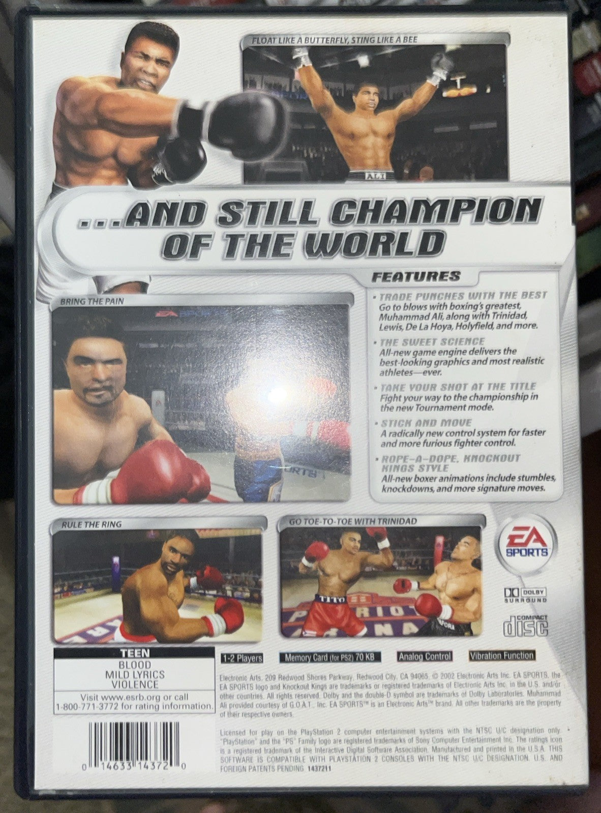 Knockout Kings 2002 (Sony PlayStation 2, 2002) Tested. CIB. See Pics