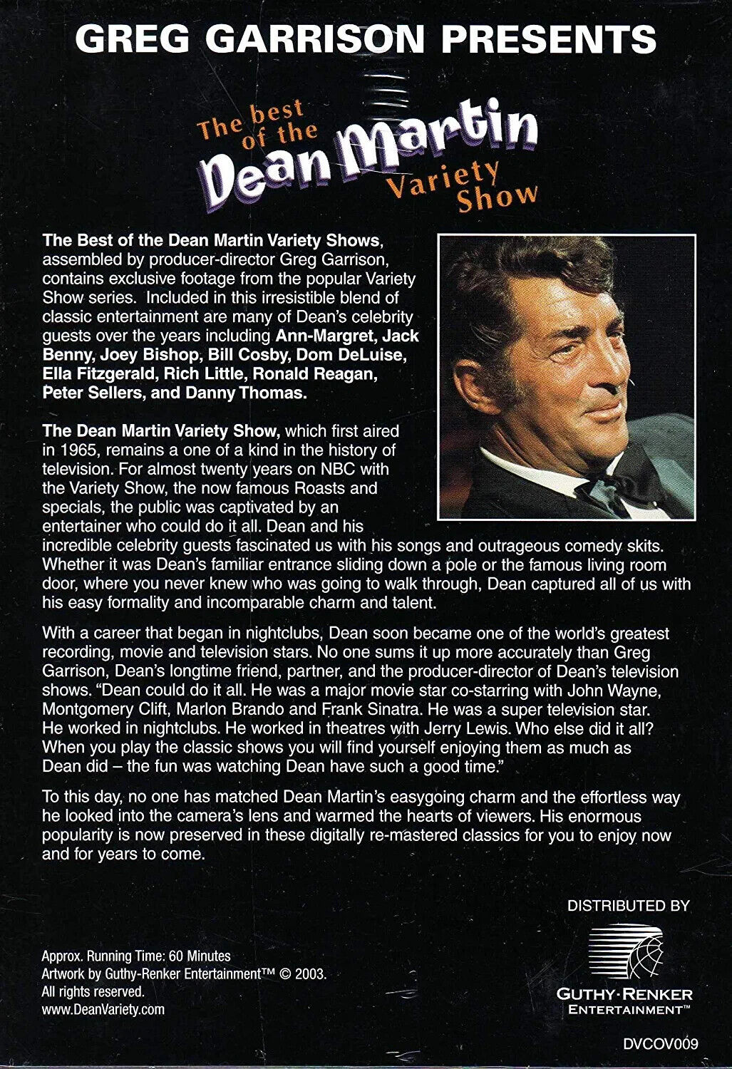 The Best of The Dean Martin Variety Show (DVD, 2011) Volume 7