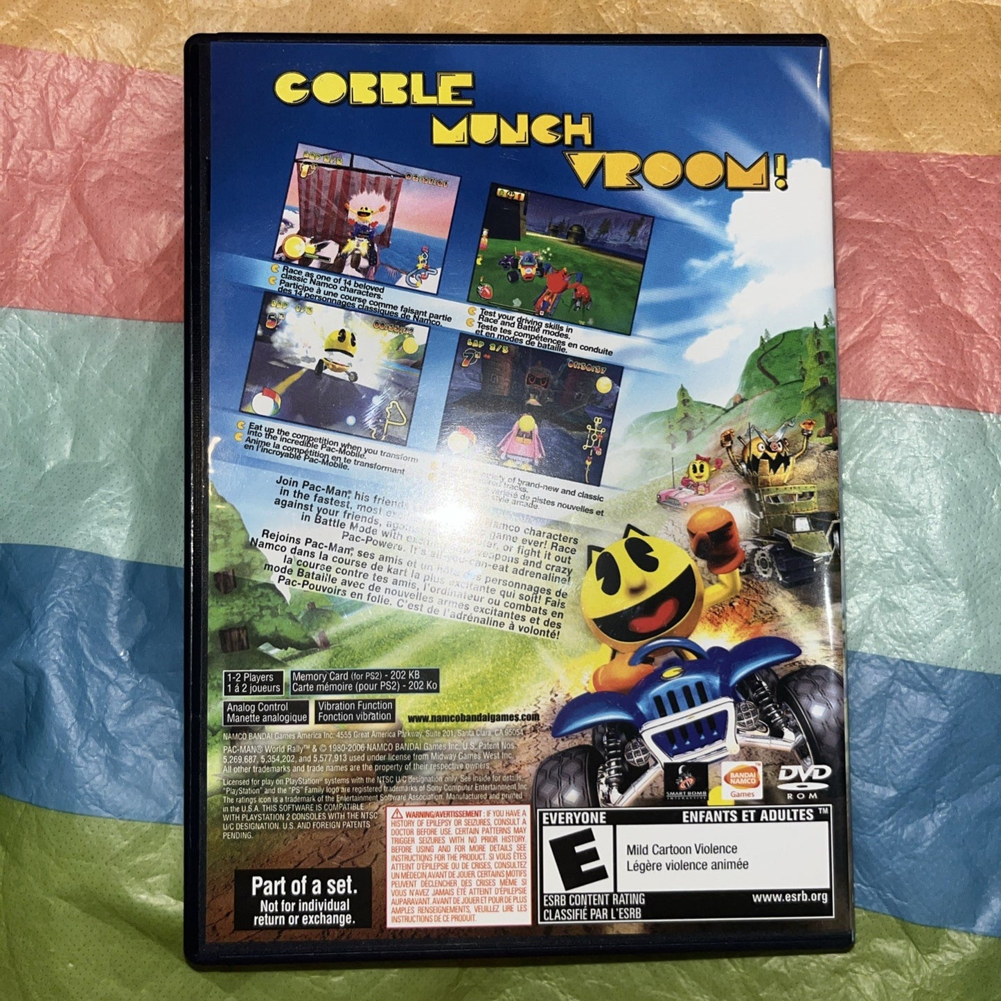 Pac-Man World 3 + PAC-Man World Rally Set  (PS2) Tested. Manuals +Original Cases