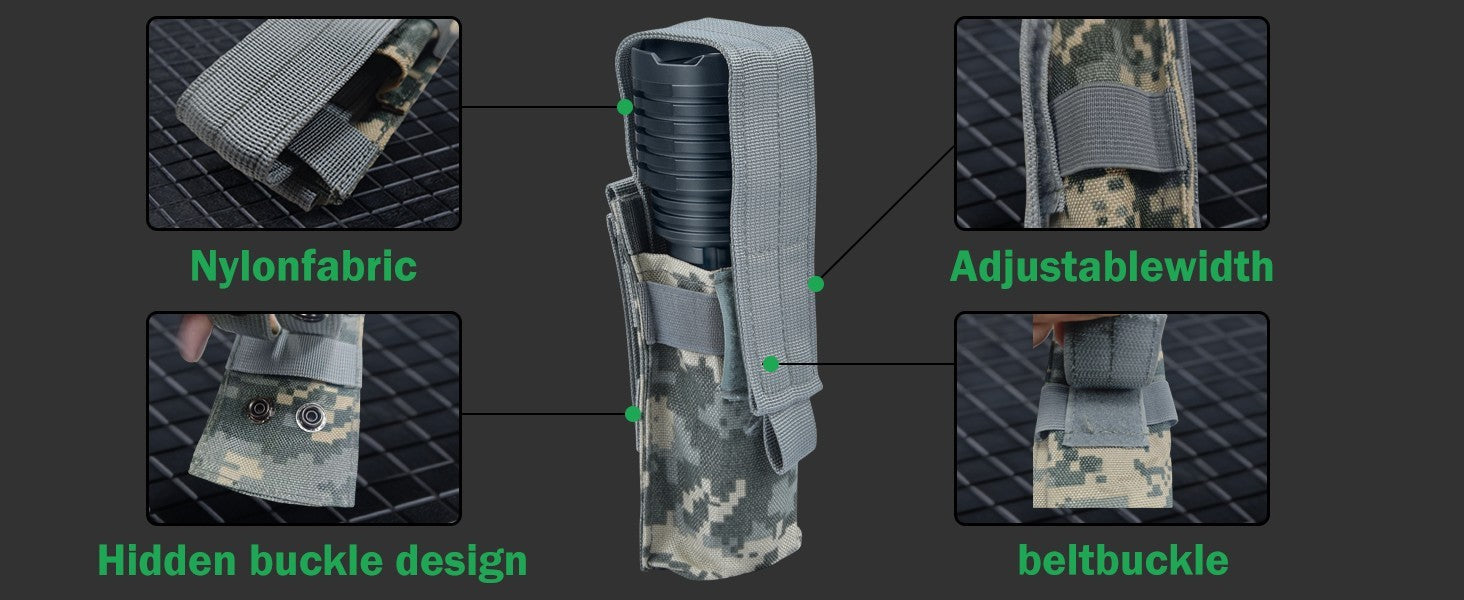 Weoxi Tactical Flashlight Holster (Flashlight NOT Included