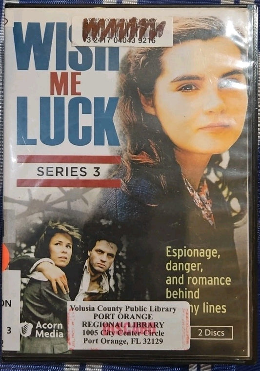 Wish Me Luck: Series 3 (DVD) Disc 2 Episodes 6-8 Only.  Missing Other Discs