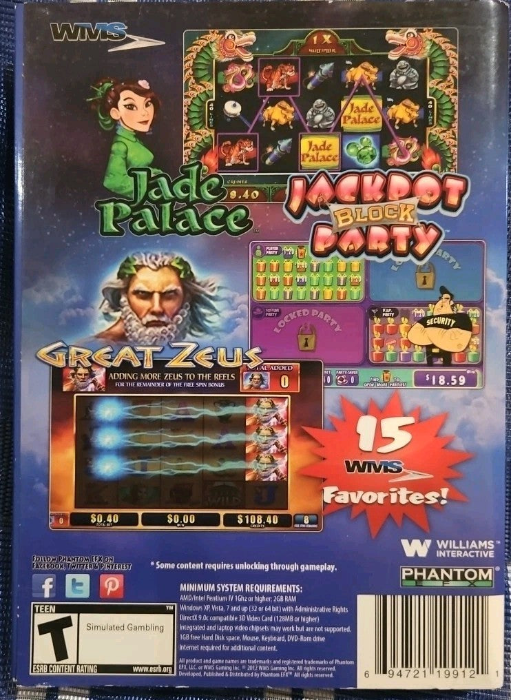 WMS Slots: Alice & The Mad Tea Party (PC, 2015)