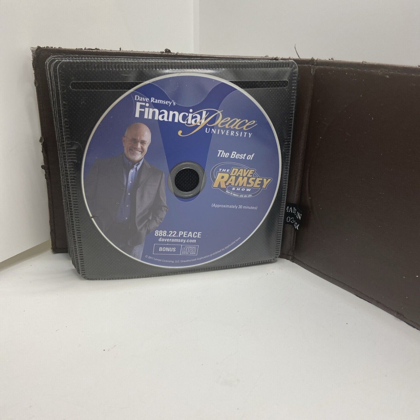 Dave Ramsey’s Financial Peace University Kit Course 16-CD's Set Leather