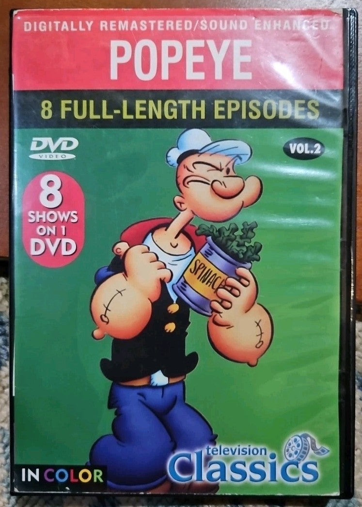 Popeye: Volume 2 (DVD, 2004) New Sealed