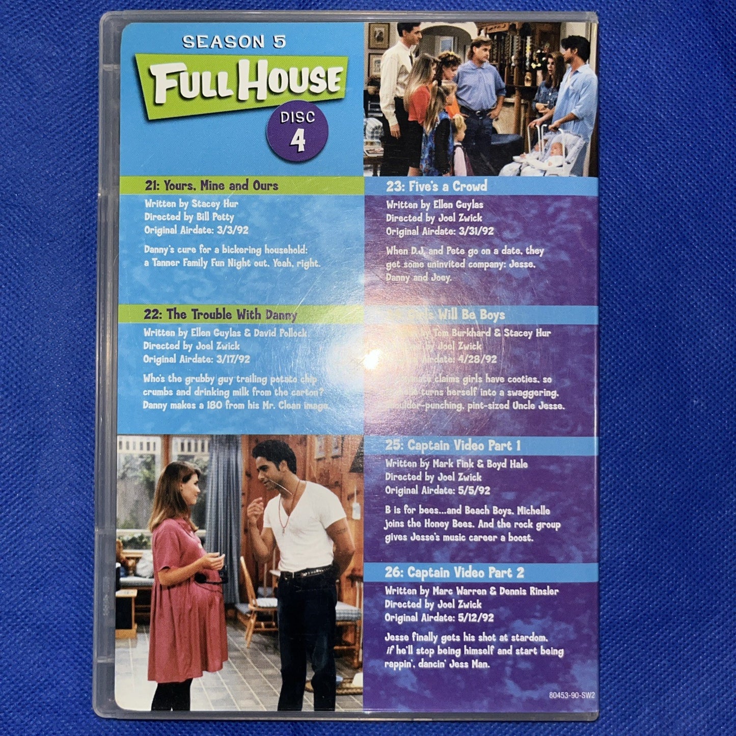 Full House: the Complete Fifth Season (DVD, 1991) Missing Outer Case