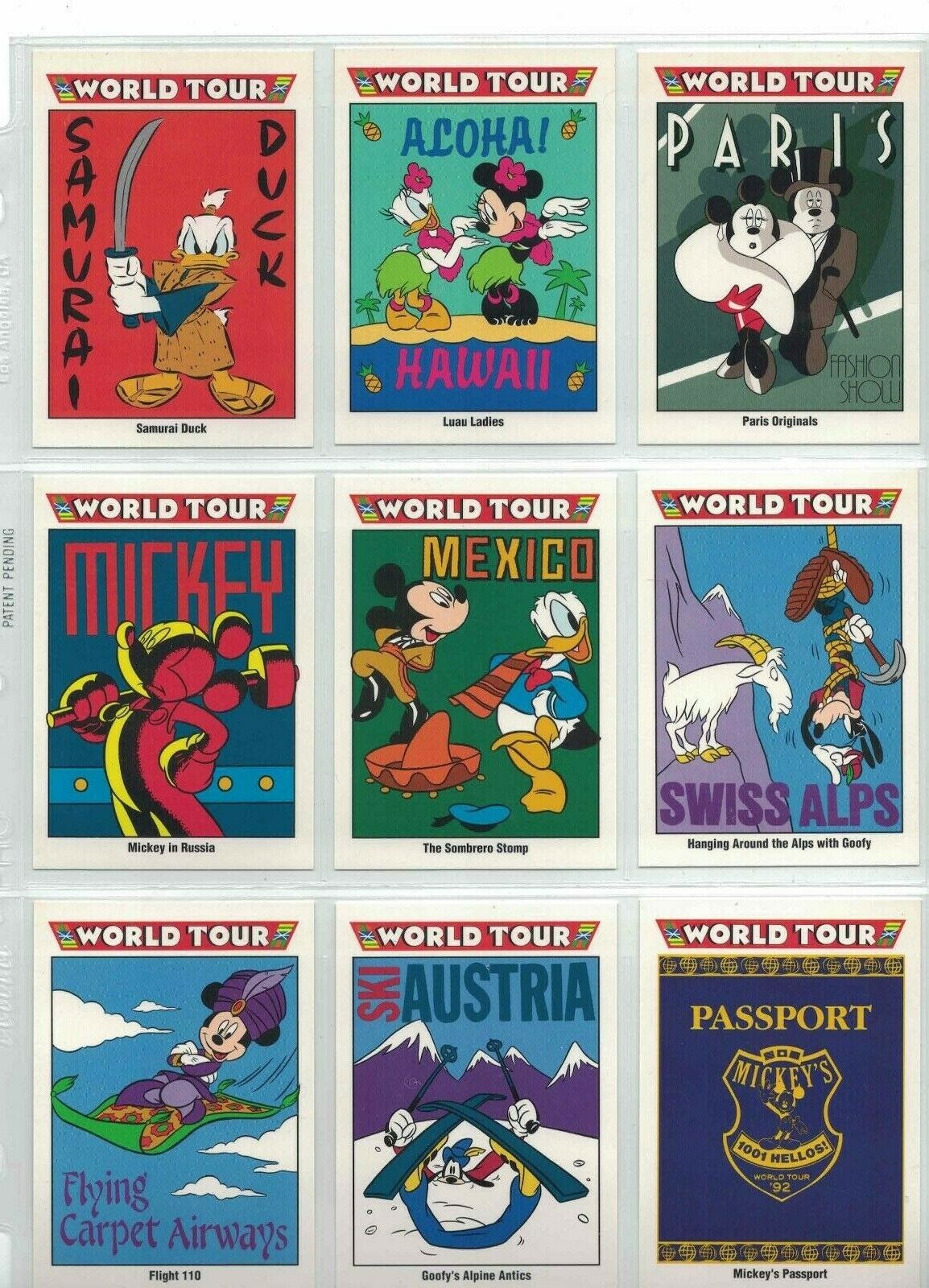 Disney Comics / Cards Drop Down