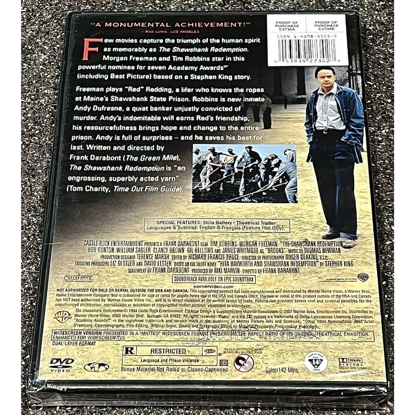 The Shawshank Redembtion (DVD) Brand New Sealed