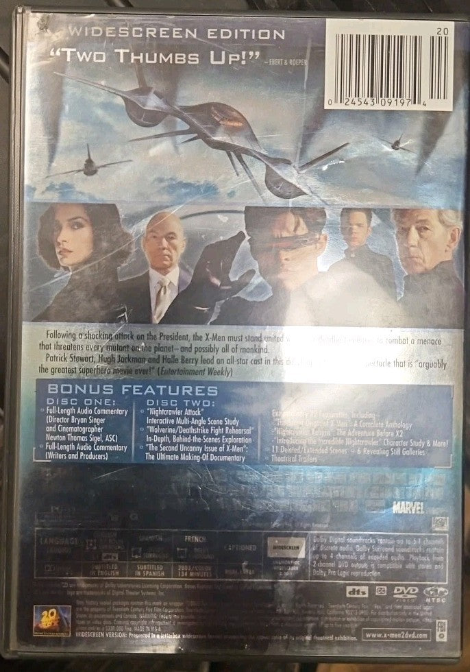 X2: X-Men United (DVD, 2003, Widescreen) New Sealed