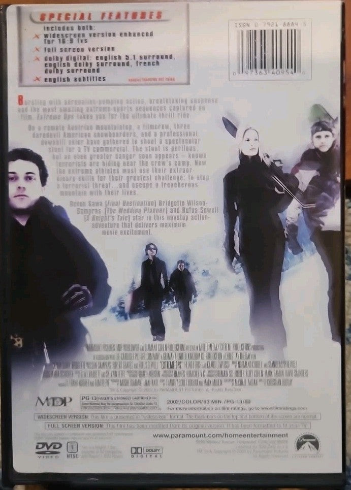 Extreme Ops (DVD, 2003) New Sealed