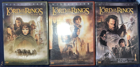 Lord of the Rings-Motion Picture Trilogy (DVD) Widescreen. No Digital Downloads