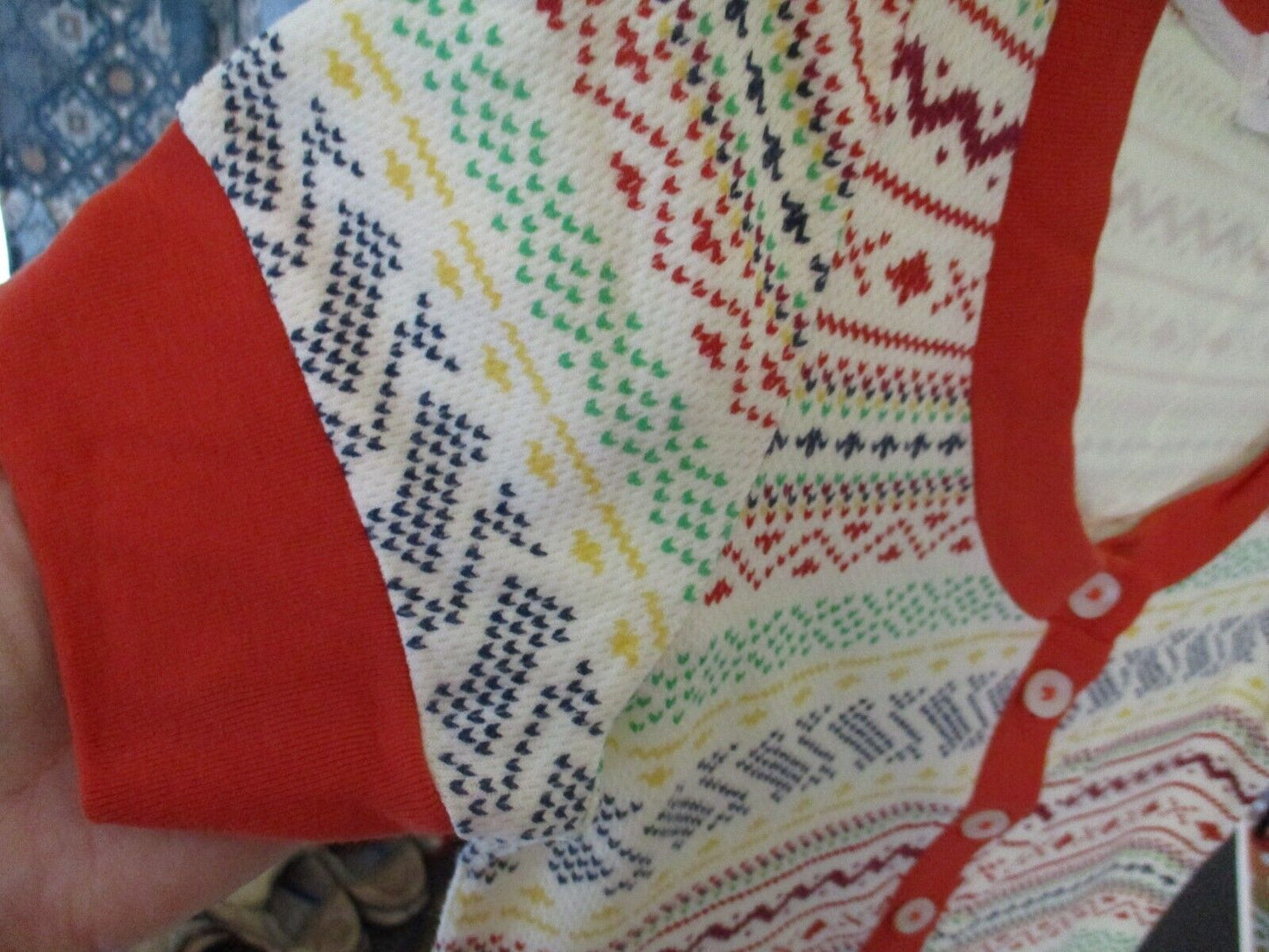 Lilka Anthropologie Fair Isle Pajama PJs Set MEDIUM Excellent condition
