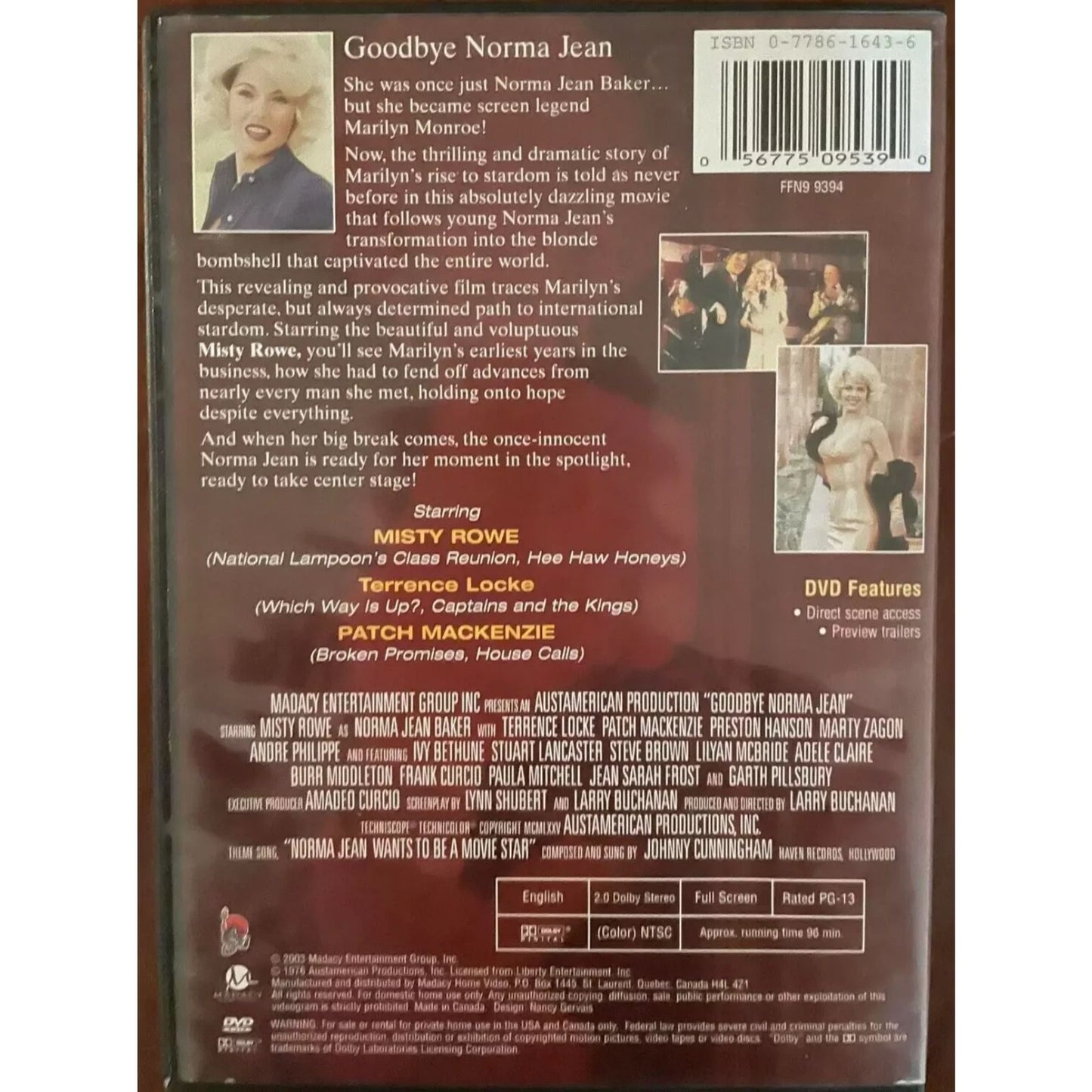 RARE "Goodbye, Norma Jean" (DVD) "Marilyn Monroe Is On Her Way" Factory Sealed