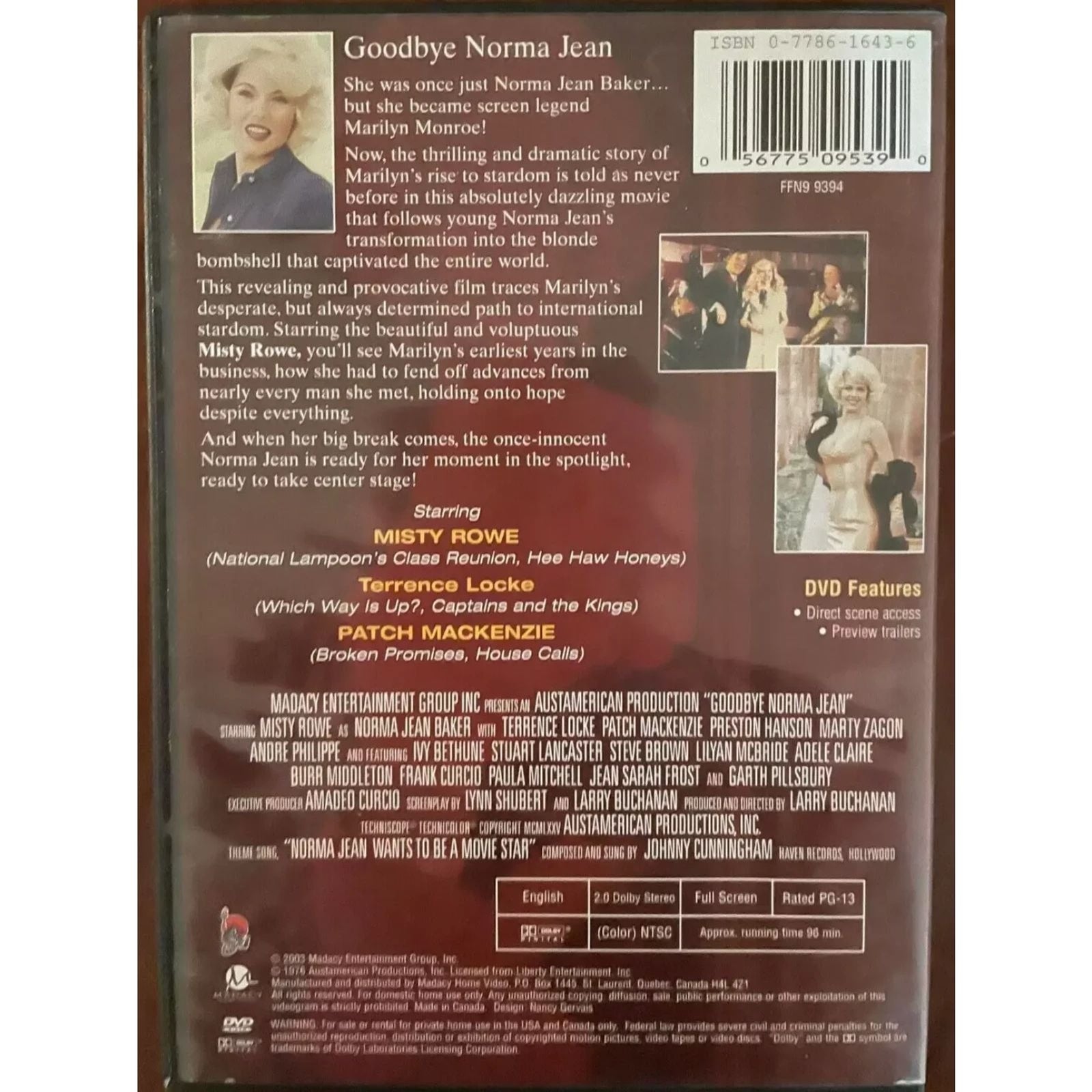 RARE "Goodbye, Norma Jean" (DVD) "Marilyn Monroe Is On Her Way" Factory Sealed