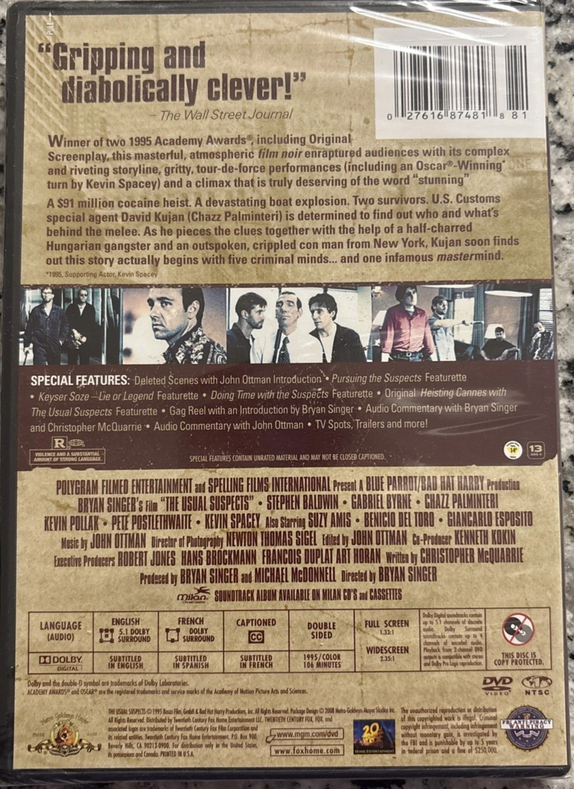 The Usual Suspects Special Edition (DVD, 2002) New