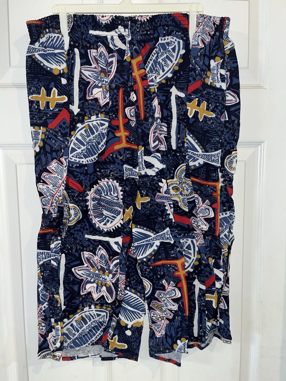 Angderson Size Large Short Sleeve Shirt And Bermuda Shorts Set 100% Rayon