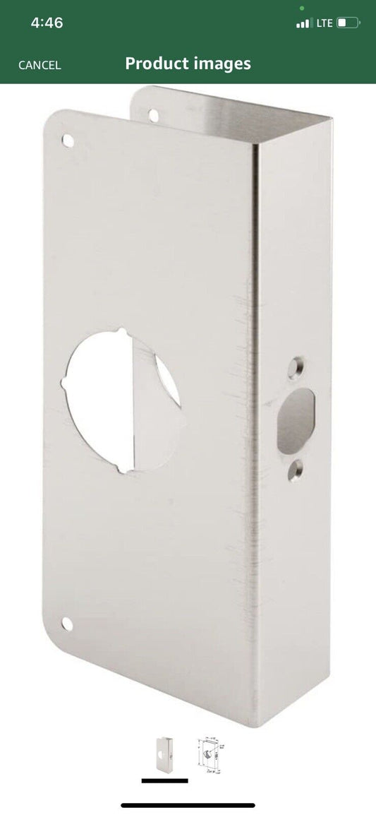 Gate house 9-in H Lock and Door Reinforcer U9586-L NEW