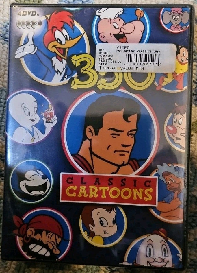 350 Classic Cartoons (DVD) New Sealed