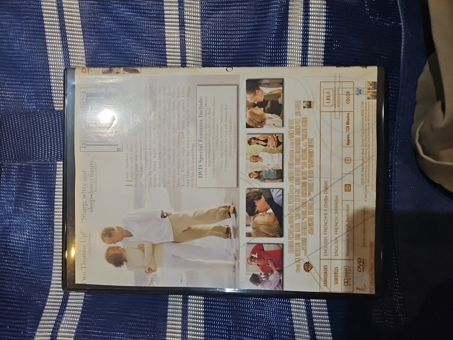 Something's Gotta Give (DVD, 2003) In a slim case tested cropped artwork