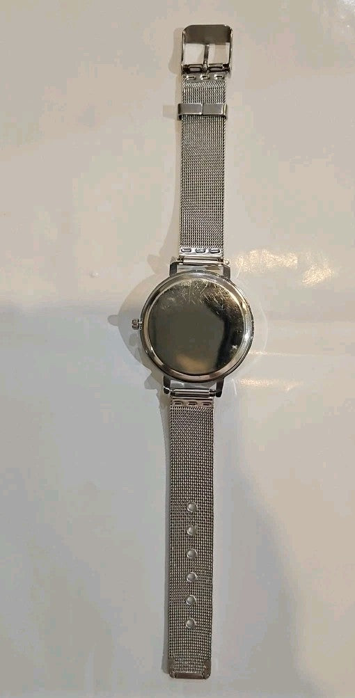 Women's Watch Eiffel Tower Dial 40MM Milanese Gray Band 5.25" - 7.5" New Battery