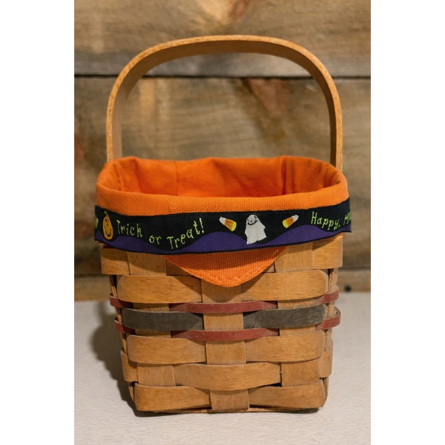 1993 Longaberger Inaugural Basket w/ Metal Plate + 4 NEW Longaberger Liners