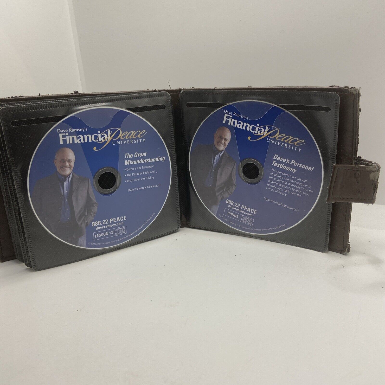 Dave Ramsey’s Financial Peace University Kit Course 16-CD's Set Leather