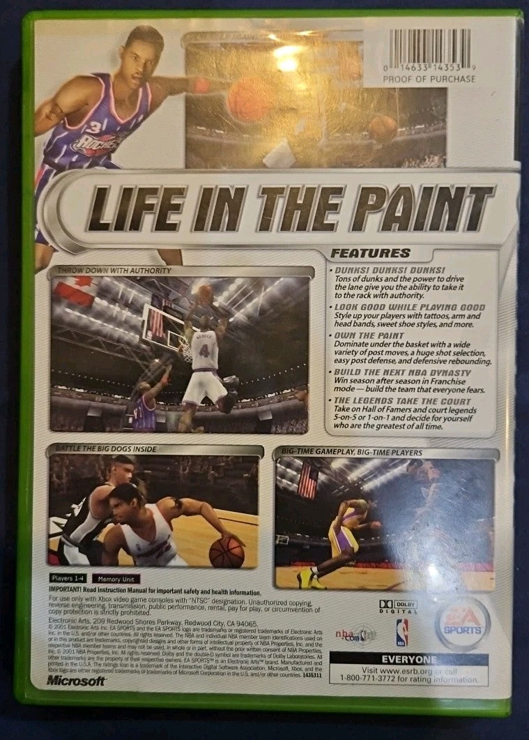 Nba Live 2002 - Microsoft Xbox. Tested. No Scratches. New Case