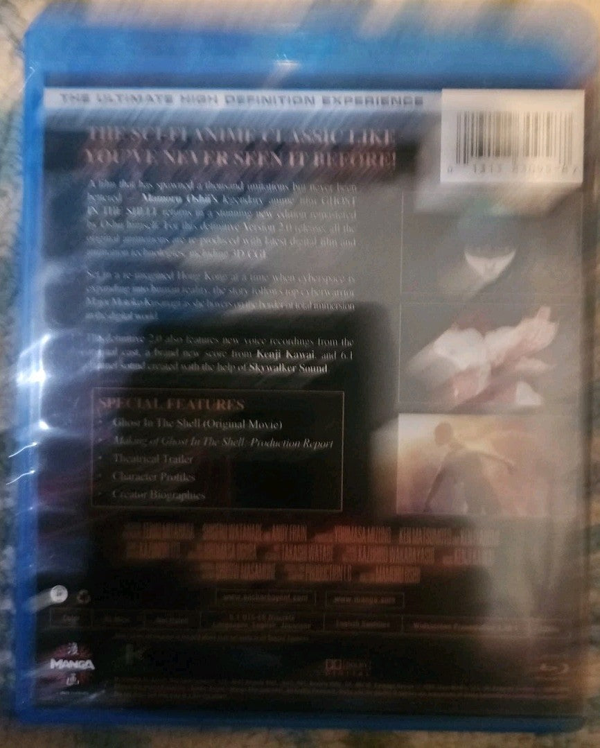Ghost in the Shell 2.0 (Blu-ray, 1995) New. No Digital Download