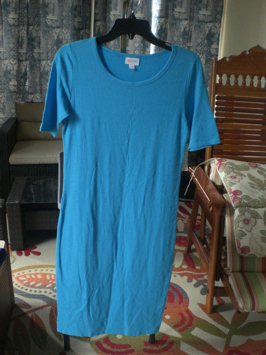 NWT LuLaRoe Julia Dress Turquoise SMALL