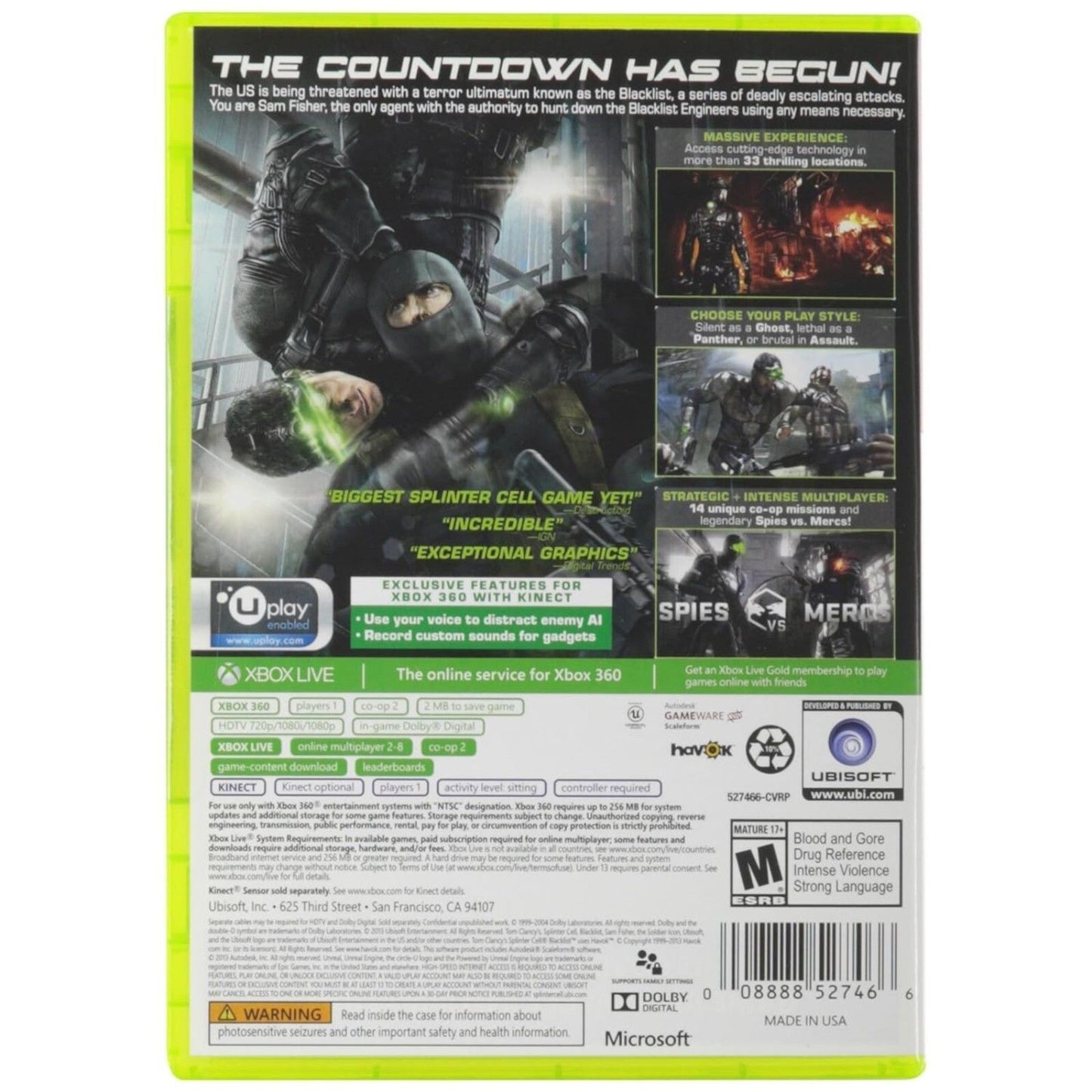 Tom Clancy's Splinter Cell Blacklist - Tested. New