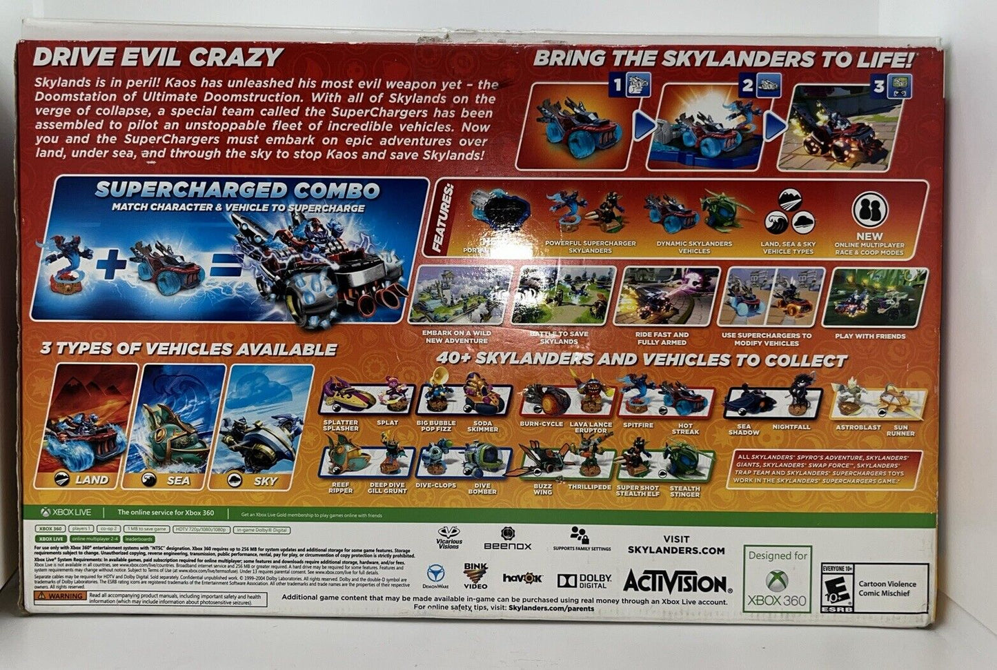Skylanders  Superchargers Starter Pack XBOX 360 CIB. TESTED.