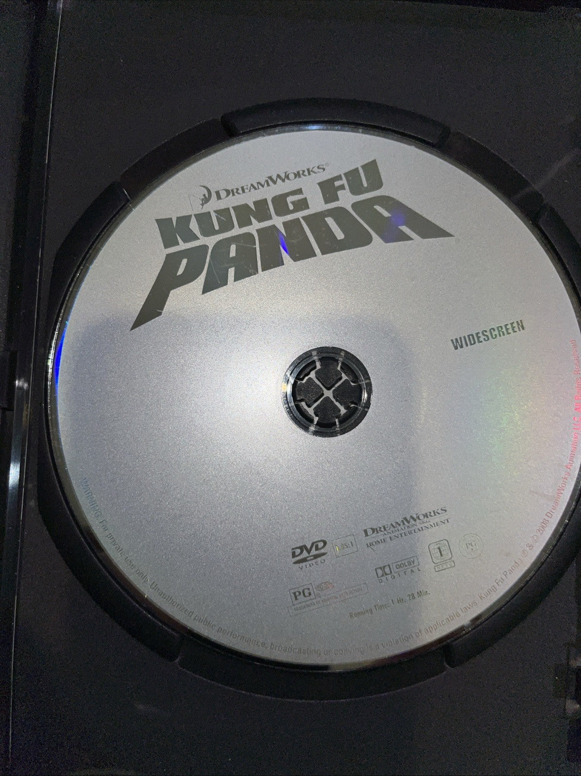 Kung Fu Panda (DVD, 2008) Minor Art Wear. Tested. New Case. Resealed