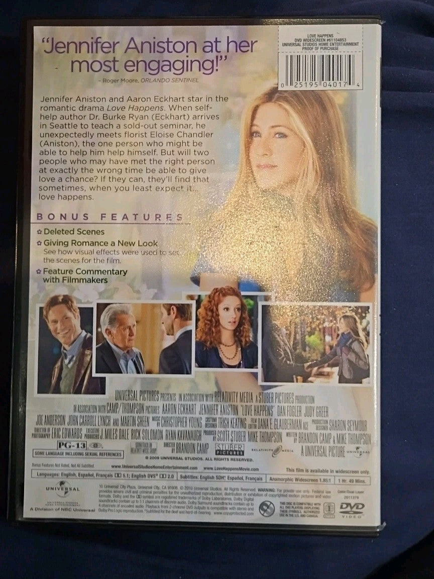 Love Happens (DVD, 2010)