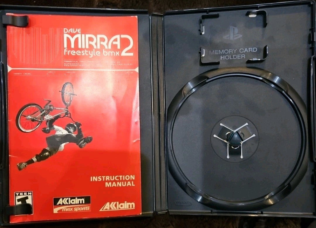 Dave Mirra Freestyle BMX2 (PS2). No Game. Manual + Case + Artwork ONLY