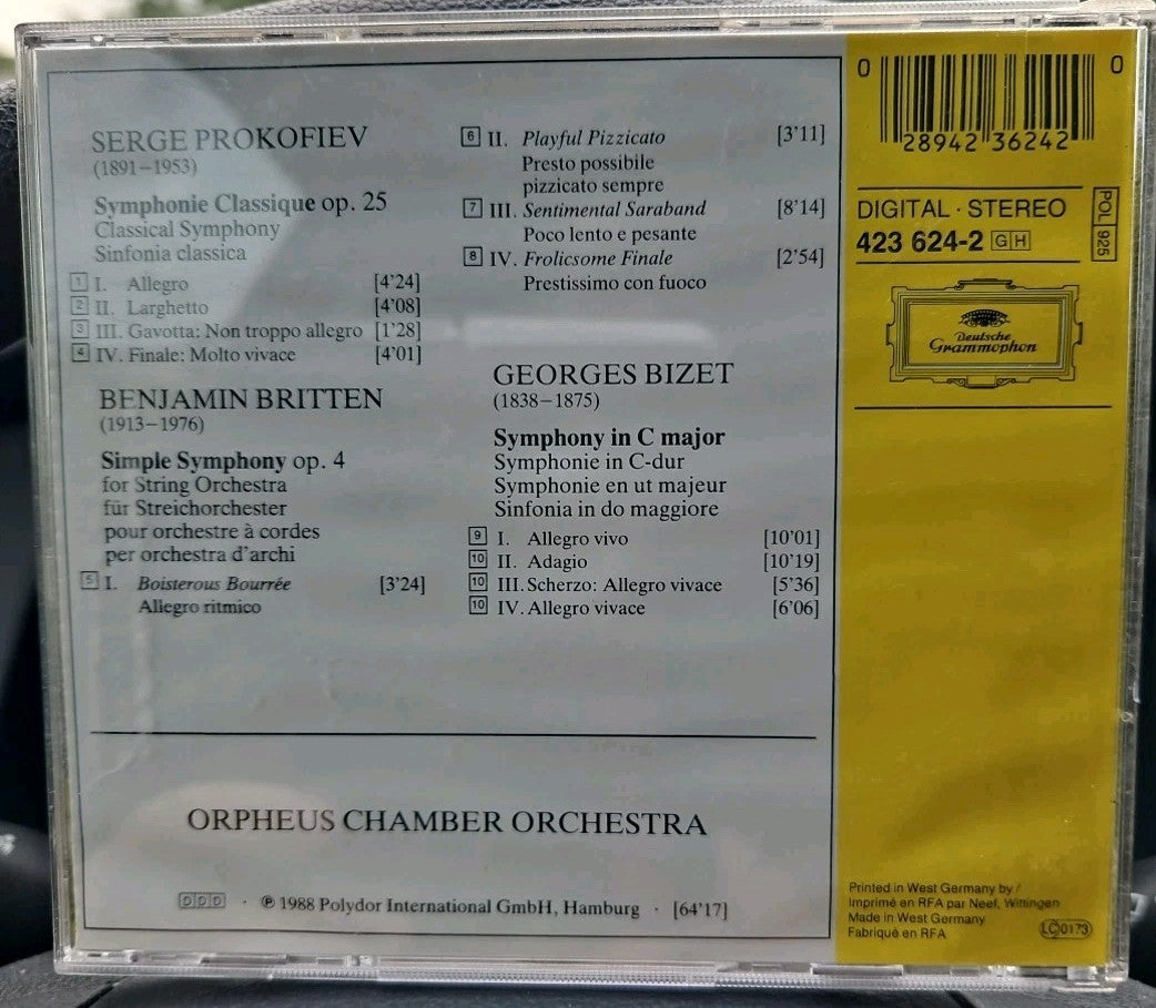 Prokofiev: Classical Symphony; by Orpheus Chamber Orchestra (CD, 2007)