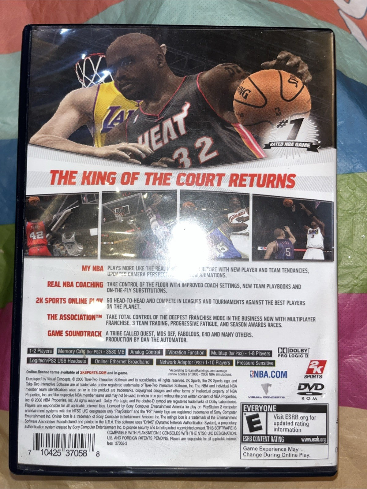 NBA 2K7 (PS2) Tested. W/Manual. Original Case. See Pics