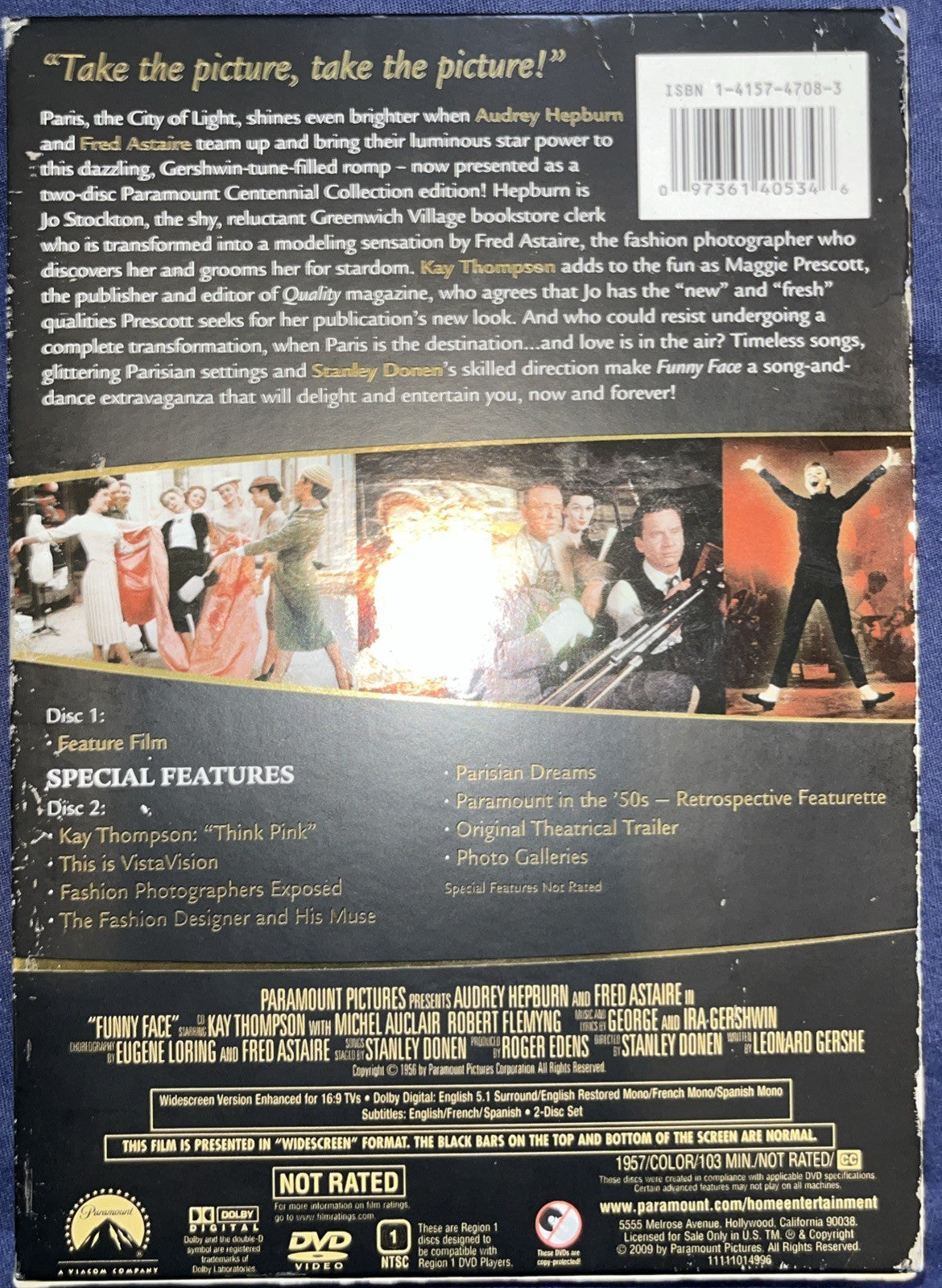 Funny Face (DVD, , 2-DiVD)  Centennial Collection. Sealed.  Slipcover Has Wear
