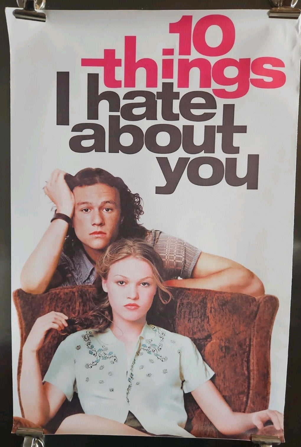 10 Things I Hate About You Canvas Poster Heath Ledger Julia Stiles 11.5x17.5