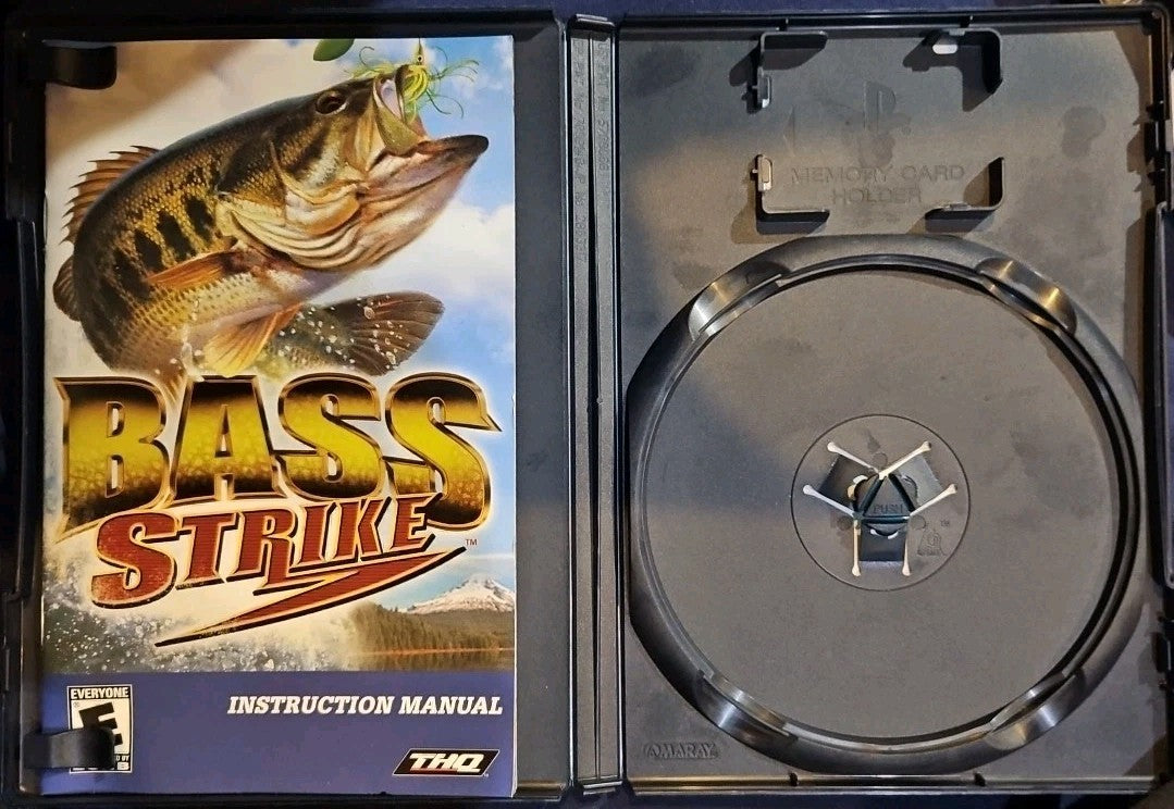 BASS Strike (Sony PlayStation 2, 2001) No Game. Case + Artwork + Manual ONLY