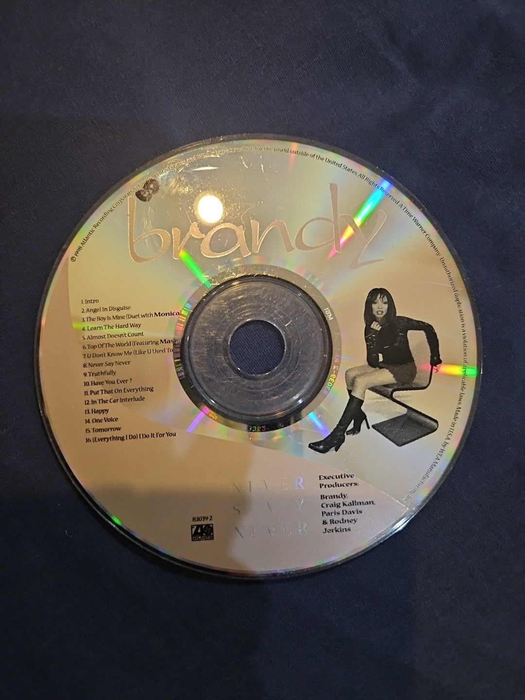 Brandy Never Say Never (CD) DISC ONLY
