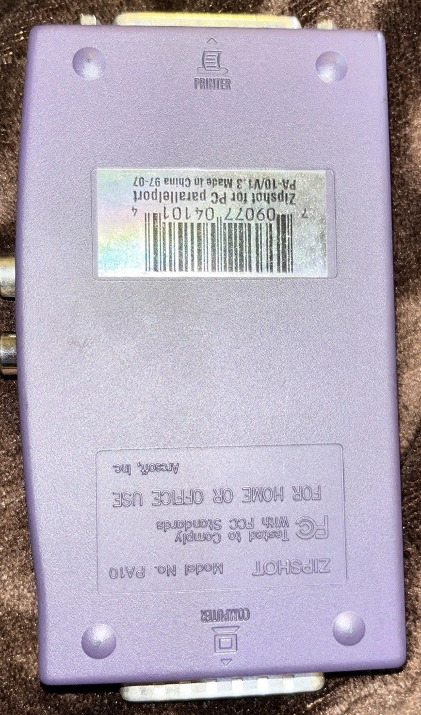 Arcsoft Zipshot digitizer Serial Parallel Port Camera  Capture vintage