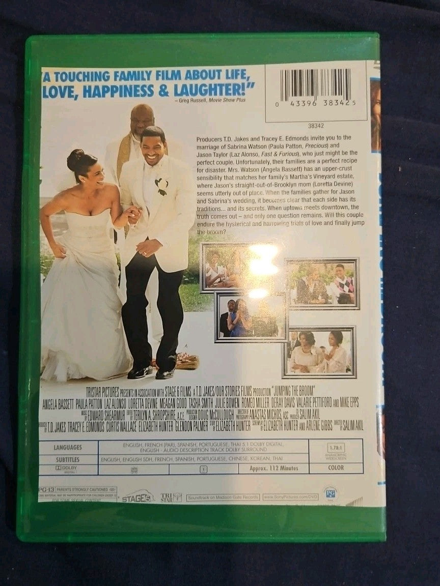 Jumping The Broom (DVD) Slim Case. Cropped Artwork