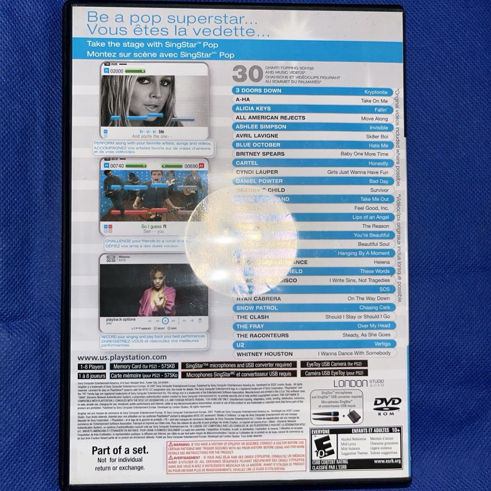 Singstar Pop (PS2) Tested. Mint. No Scratches. New Case. Resealed