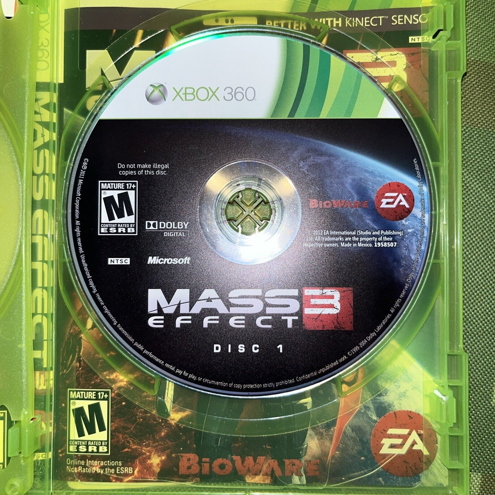 Mass Effect 3 (Microsoft Xbox 360, 2012)