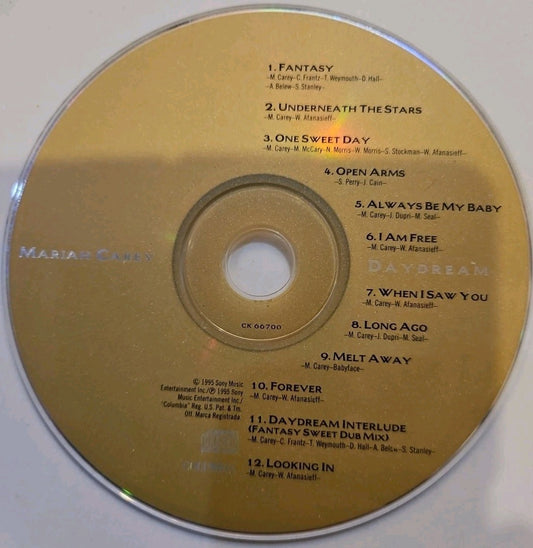 Daydream by Carey, Mariah (CD, 1995) Disc Only. Tested