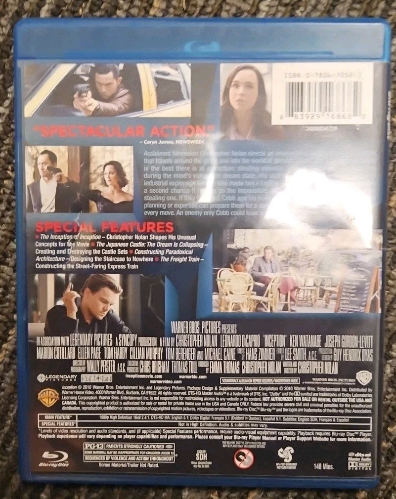Inception (Blu-ray Disc, 2010) Brand New Sealed. No Digital Download